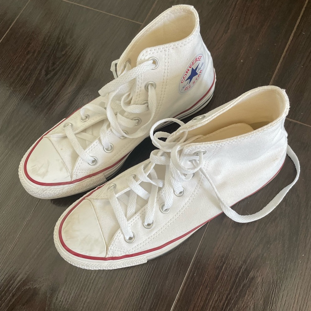 Converse White Hi Sneakers Women 7.5